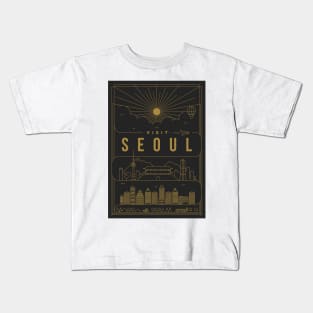 Seoul Minimal Lineal Poster Kids T-Shirt